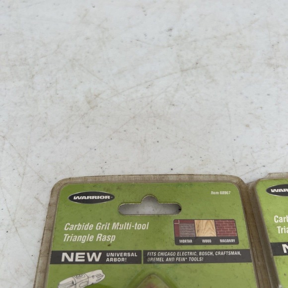 Warrior Carbide Grit Multi-tool Triangle Rasp Grinding Grout - Picture 2 of 10